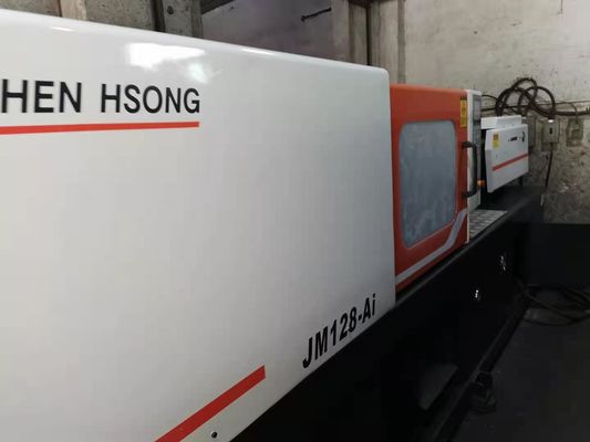 Pequeno de 128 toneladas usado de JM128-Ai Chen Hsong Injection Molding Machine para a pena plástica